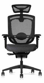 M-Form Black Edition Chair - Mesh Headrest and Back and Fabric Seat